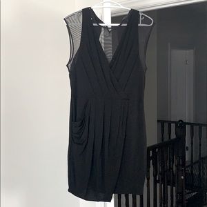 BCBG Mini Dress with Sheer Detailing & Pockets